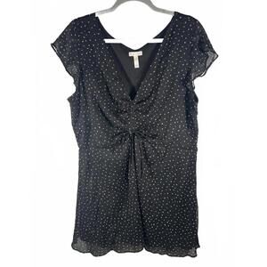 LEITH Nordstrom Flutter Sleeve Mini Dress 🖤 Coquette • Minimalist • Romantic 1X